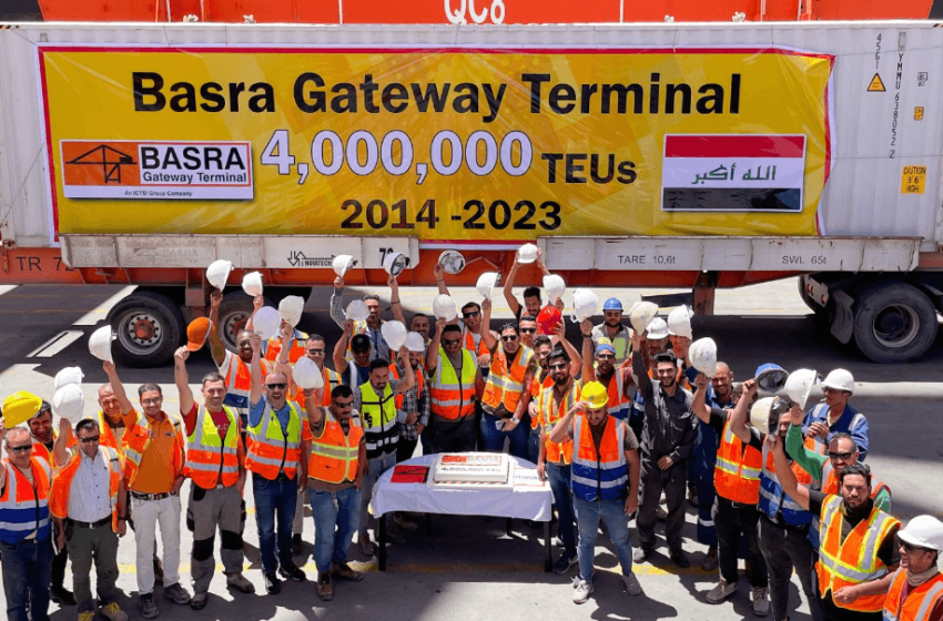  Basra Gateway Terminal celebrates 4,000,000 TEU milestone