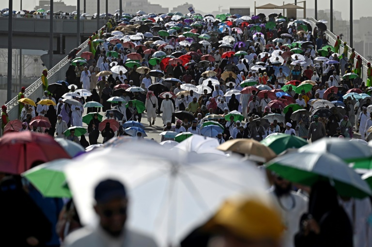  Muslim worshippers stream out of Saudi Arabia after hajj