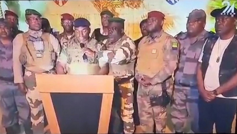  Military coup in Gabon, president under house arrest