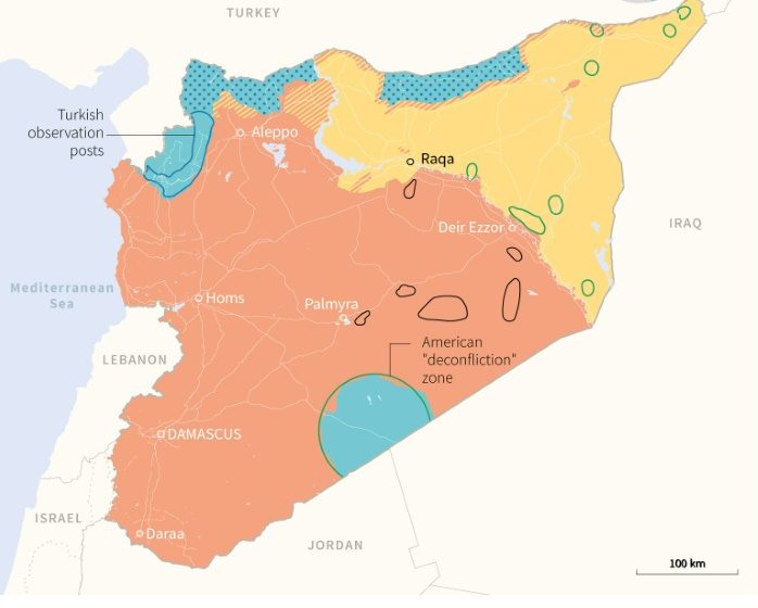  25 dead as Damascus loyalists clash with Kurdish-led forces