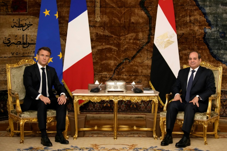  France’s Macron in Egypt to meet Sisi