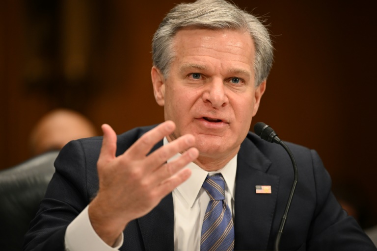  FBI director warns of heightened threats in US from Israel-Hamas war