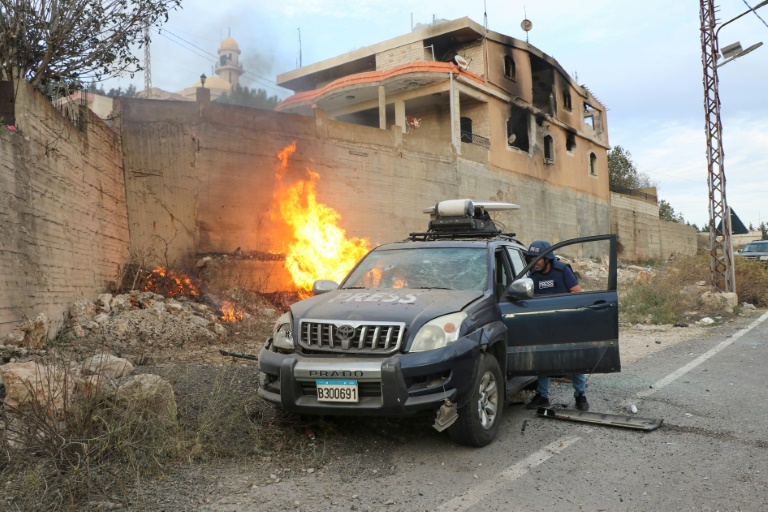  Journalists in south Lebanon say targeted in Israeli strikes