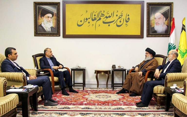  Iran top diplomat meets Hezbollah chief in Lebanon