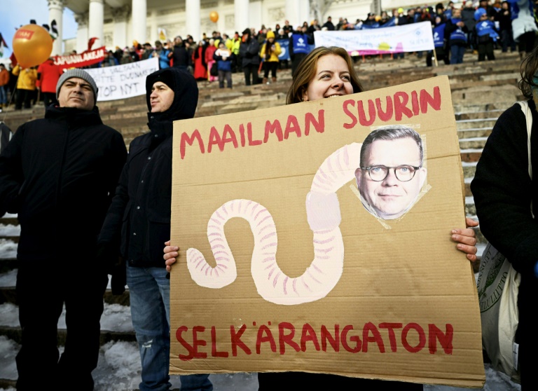  Finnish strikes over labour reform empty Helsinki