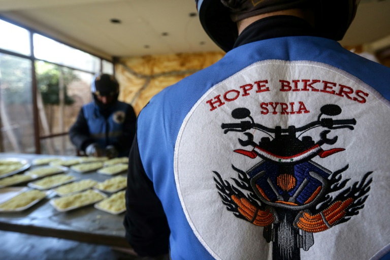  Syria bikers deliver Ramadan meals