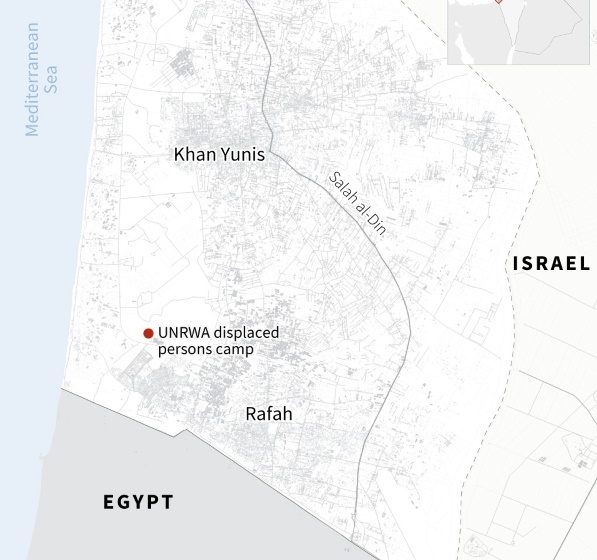  Devastation after Israeli strike on Rafah camp